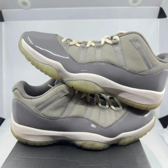 Nike Mens Shoes Air Jordan 11 Retro Low Cool Grey 2018 Sneakers 10 528896-003 main image 7
